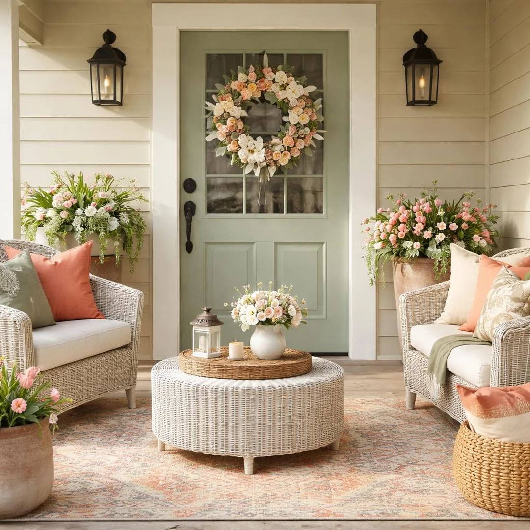 Spring Porch Decor Ideas - spring front porch decor