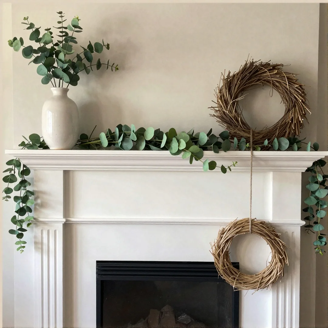 Budget vs Splurge - spring mantel decor ideas