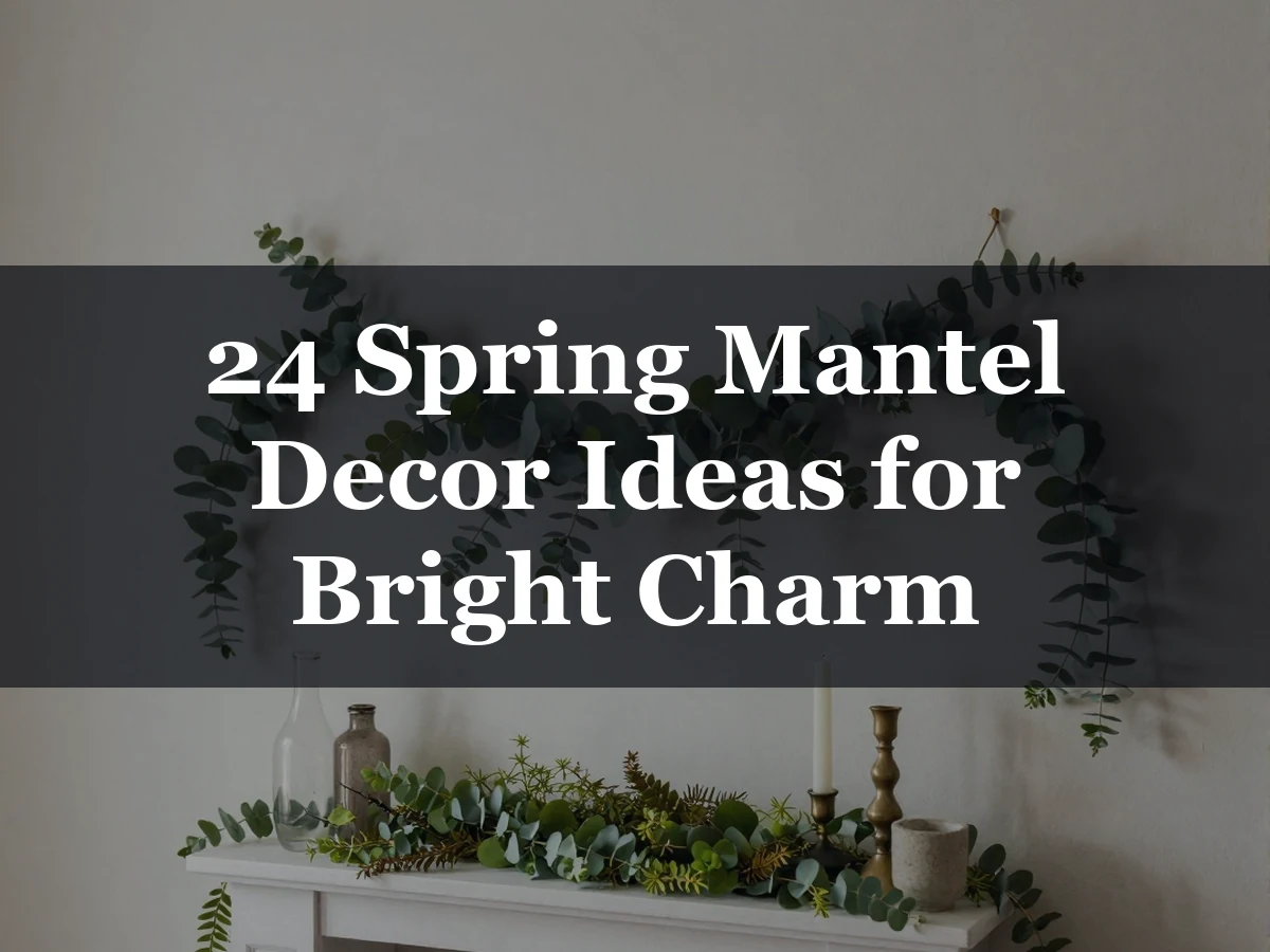 24 Spring Mantel Decor Ideas for Bright Charm - spring mantel decor ideas