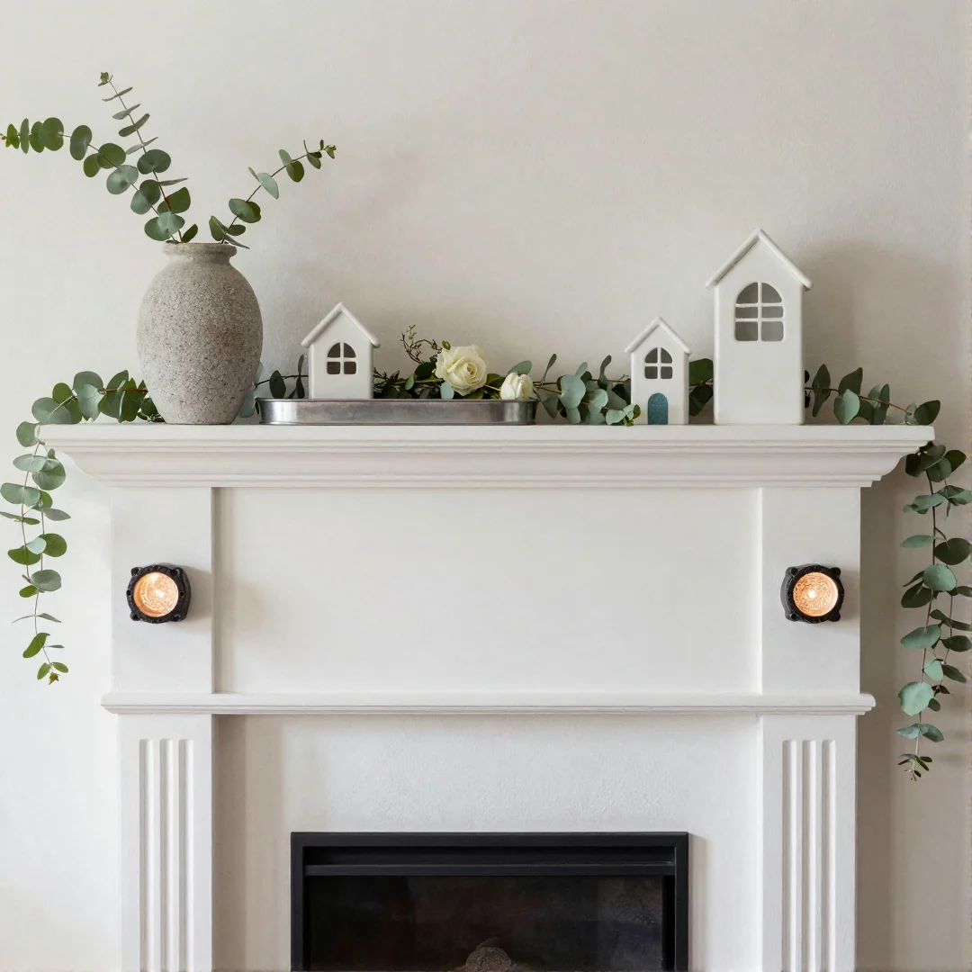 Heat-Safe Fireplace Décor - spring mantel decor ideas