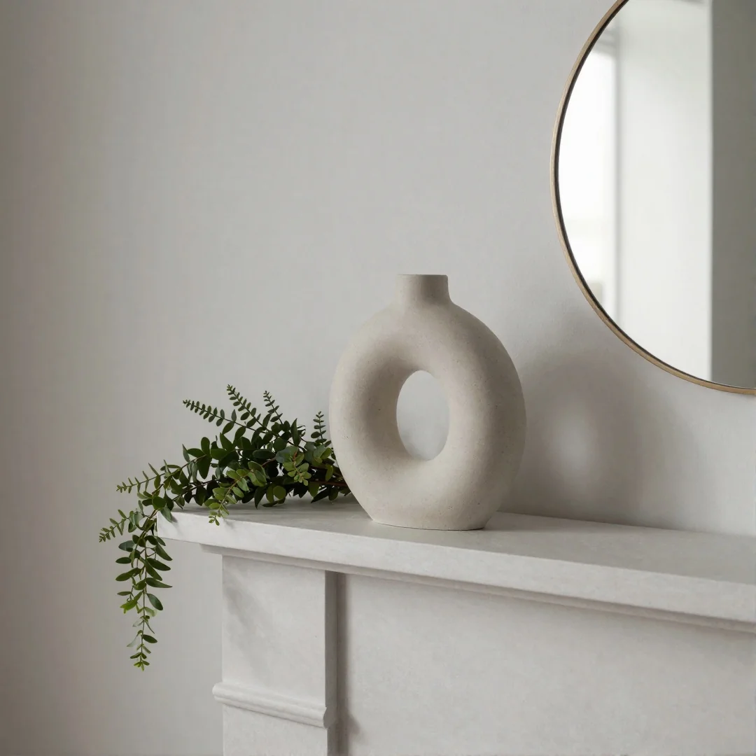 Modern Mantel Styling - spring mantel decor ideas