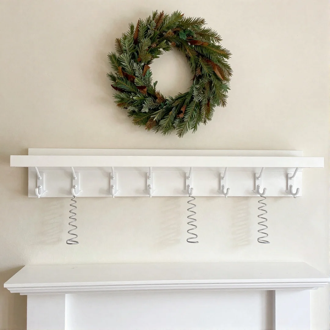 Renter-Safe Hanging - spring mantel decor ideas