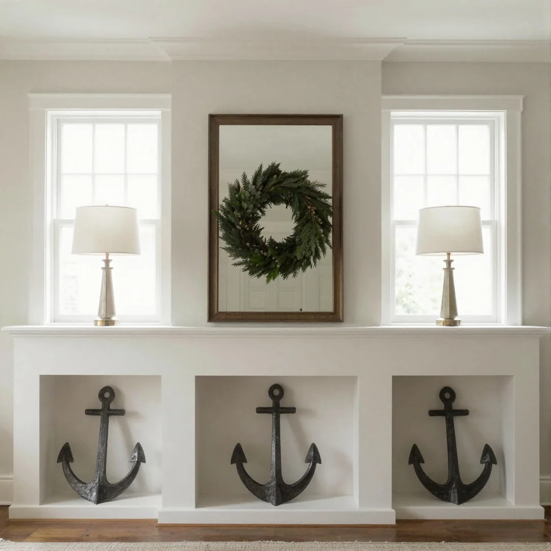 Wide Mantel Pairing - spring mantel decor ideas