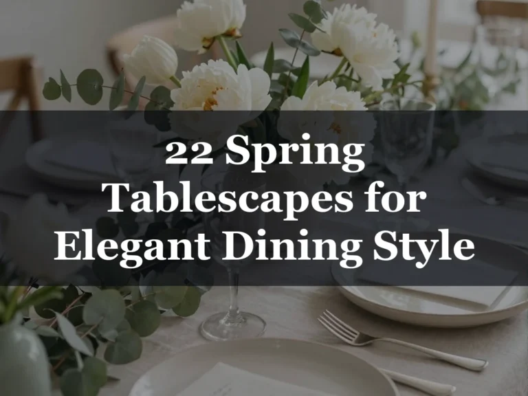 22 Spring Tablescapes for Elegant Dining Style - spring tablescapes
