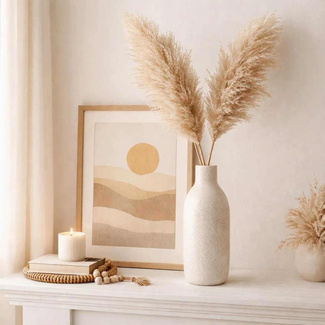 Dried Pampas Vase - summer decorations for home