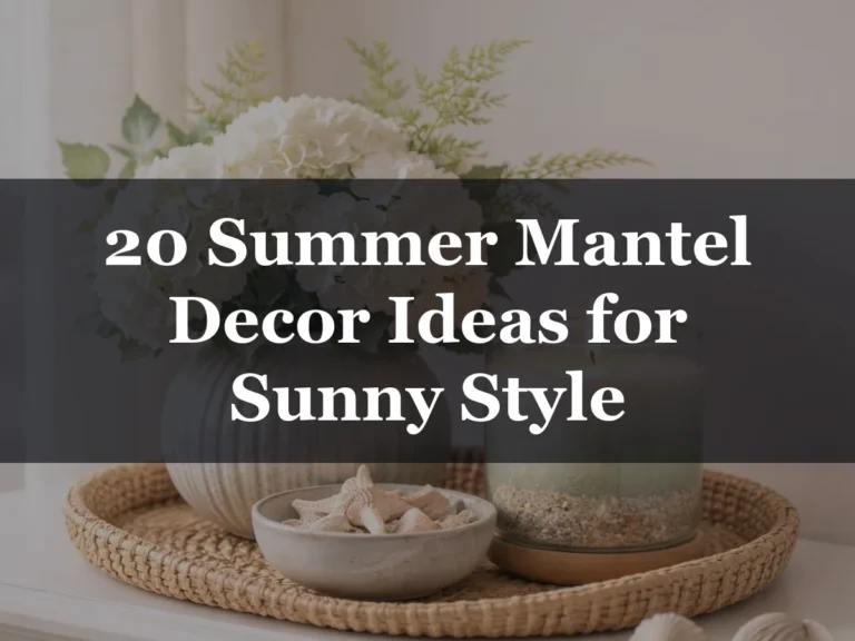 20 Summer Mantel Decor Ideas for Sunny Style - summer decorations for home