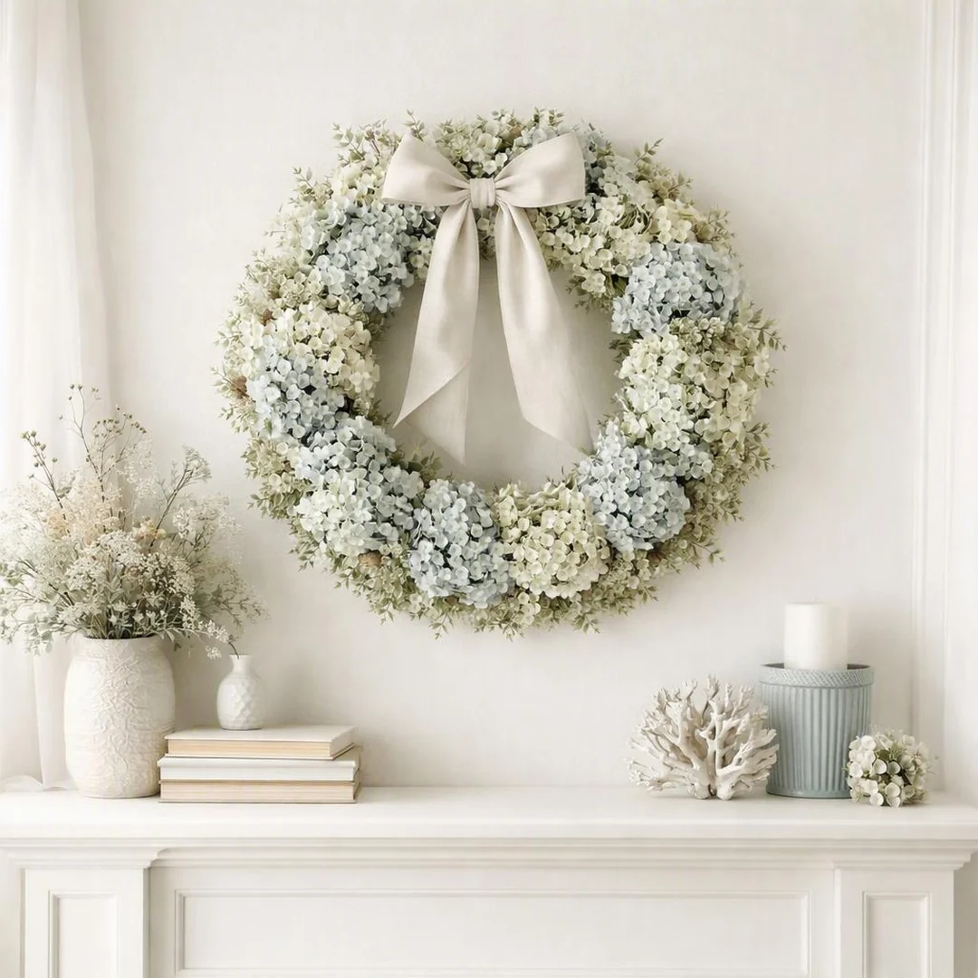 Hydrangea Wreath - summer decorations for home